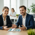 Zespół agencji marketingowej Mayko pracujący nad nowoczesną strategią wzrostu dla klienta w Białymstoku